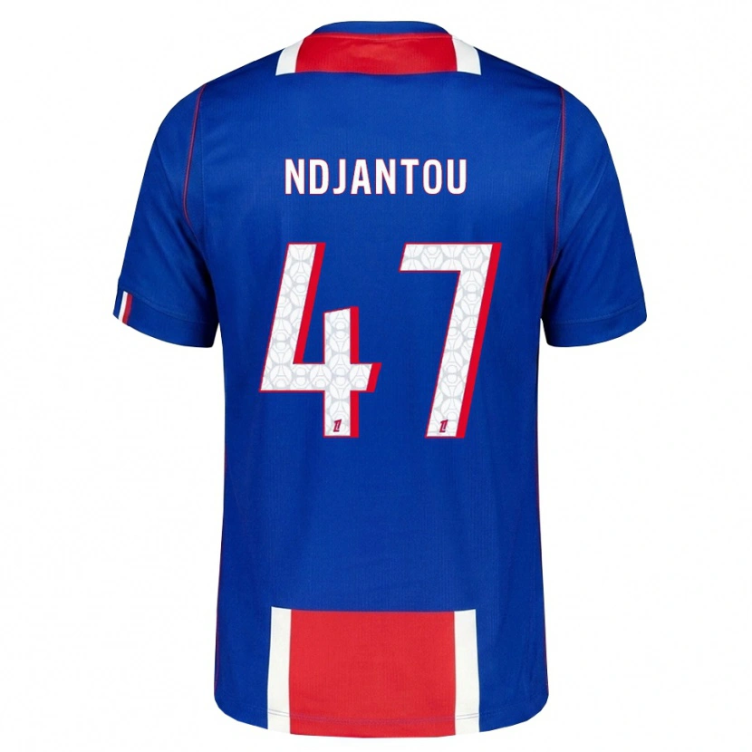 Danxen Barn Quentin Ndjantou #47 Röd Vit Blå Hemmatröja Matchtröjor 2026/27 Tröjor T-Tröja