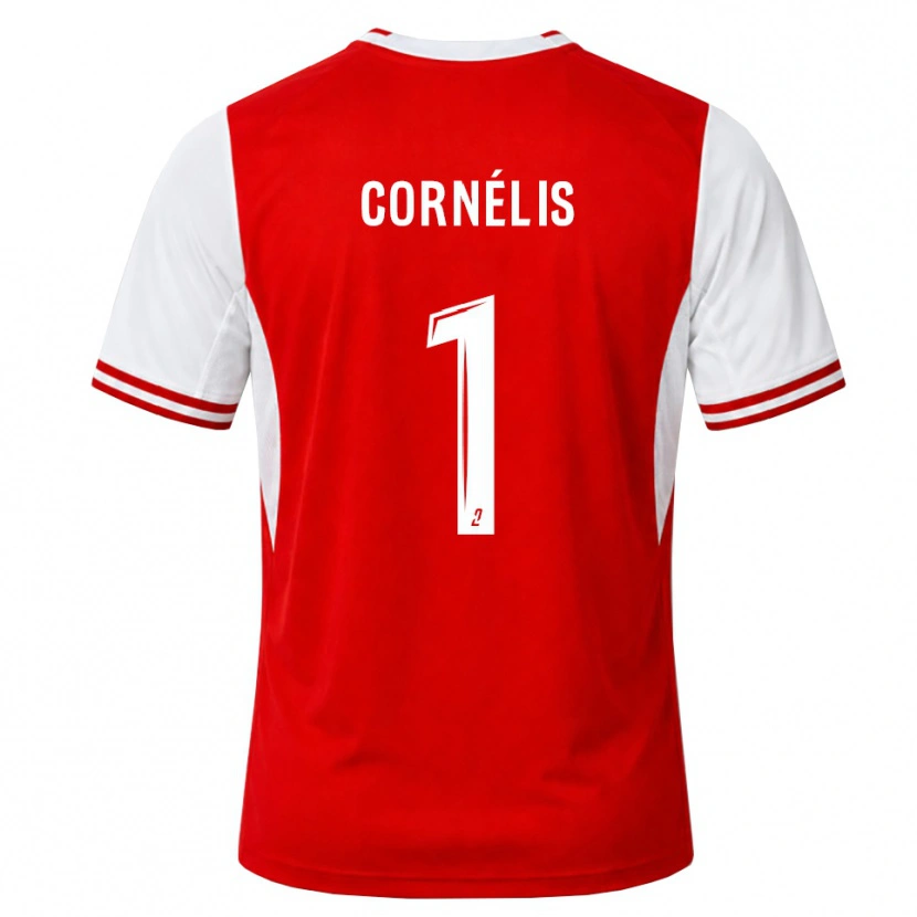 Danxen Barn Aristide Cornélis #1 Röd Vit Hemmatröja Matchtröjor 2026/27 Tröjor T-Tröja