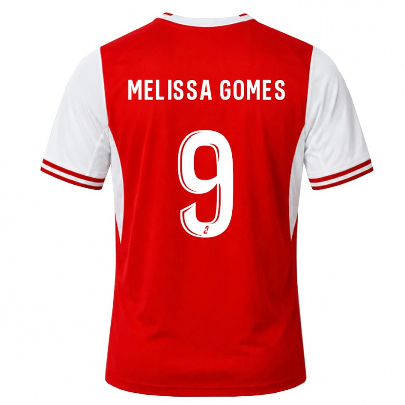 Danxen Barn Melissa Ferreira Gomes #9 Röd Vit Hemmatröja Matchtröjor 2026/27 Tröjor T-Tröja