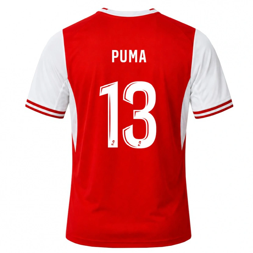 Danxen Barn Isaac Puma #13 Röd Vit Hemmatröja Matchtröjor 2026/27 Tröjor T-Tröja
