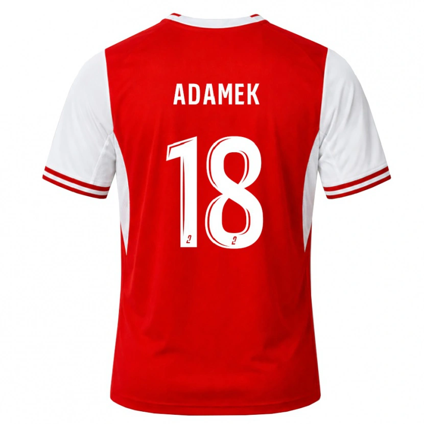 Danxen Barn Kayla Adamek #18 Röd Vit Hemmatröja Matchtröjor 2026/27 Tröjor T-Tröja