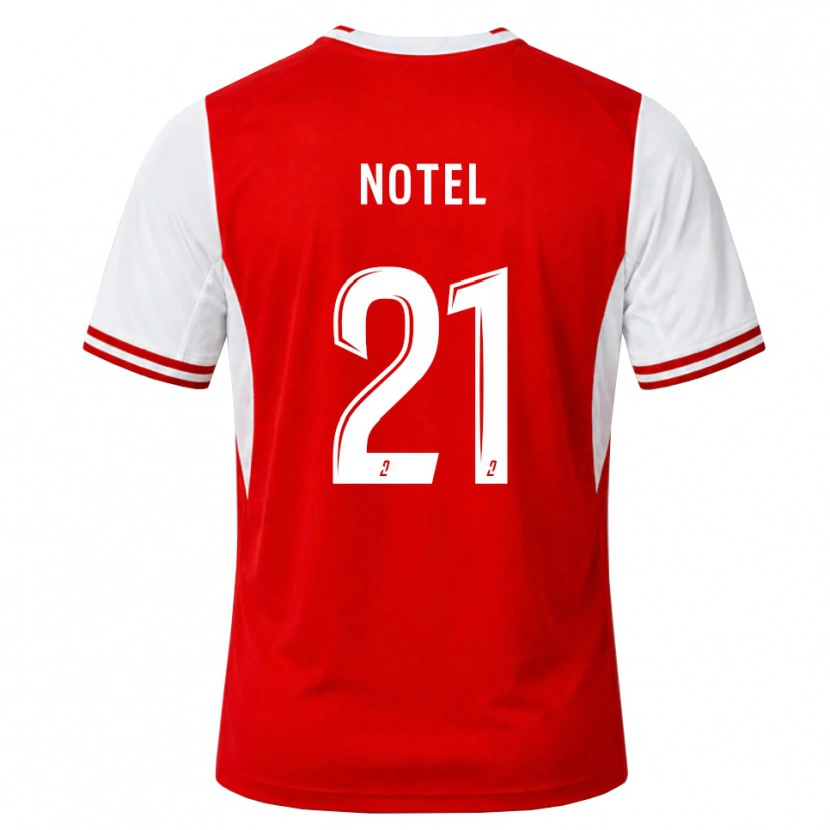 Danxen Barn Lea Notel #21 Röd Vit Hemmatröja Matchtröjor 2026/27 Tröjor T-Tröja