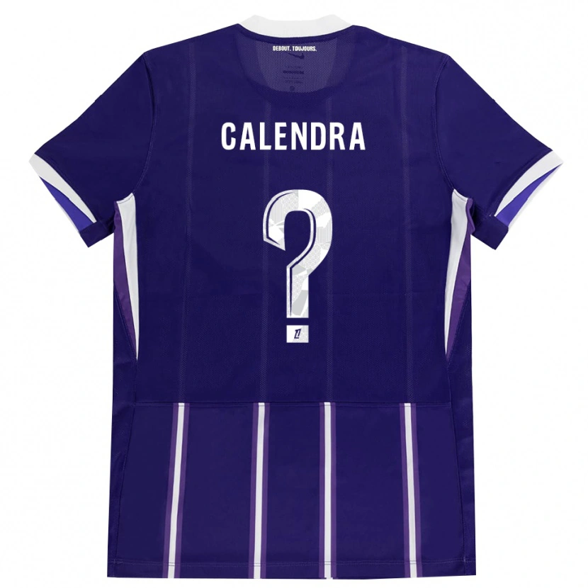 Danxen Barn Lorenzo Calendra #0 Lila Vit Hemmatröja Matchtröjor 2026/27 Tröjor T-Tröja