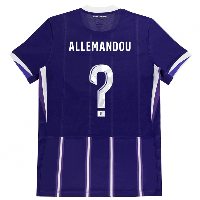 Danxen Barn Teddy Allemandou #0 Lila Vit Hemmatröja Matchtröjor 2026/27 Tröjor T-Tröja