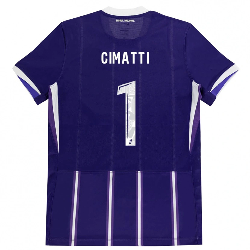 Danxen Barn Marie Cimatti #1 Lila Vit Hemmatröja Matchtröjor 2026/27 Tröjor T-Tröja