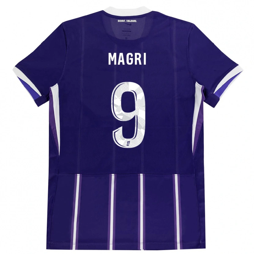 Danxen Barn Frank Magri #9 Lila Vit Hemmatröja Matchtröjor 2026/27 Tröjor T-Tröja