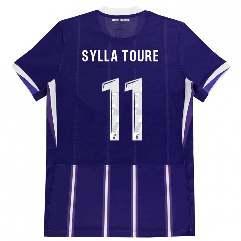 Danxen Barn Ismael Sylla Touré #11 Lila Vit Hemmatröja Matchtröjor 2026/27 Tröjor T-Tröja