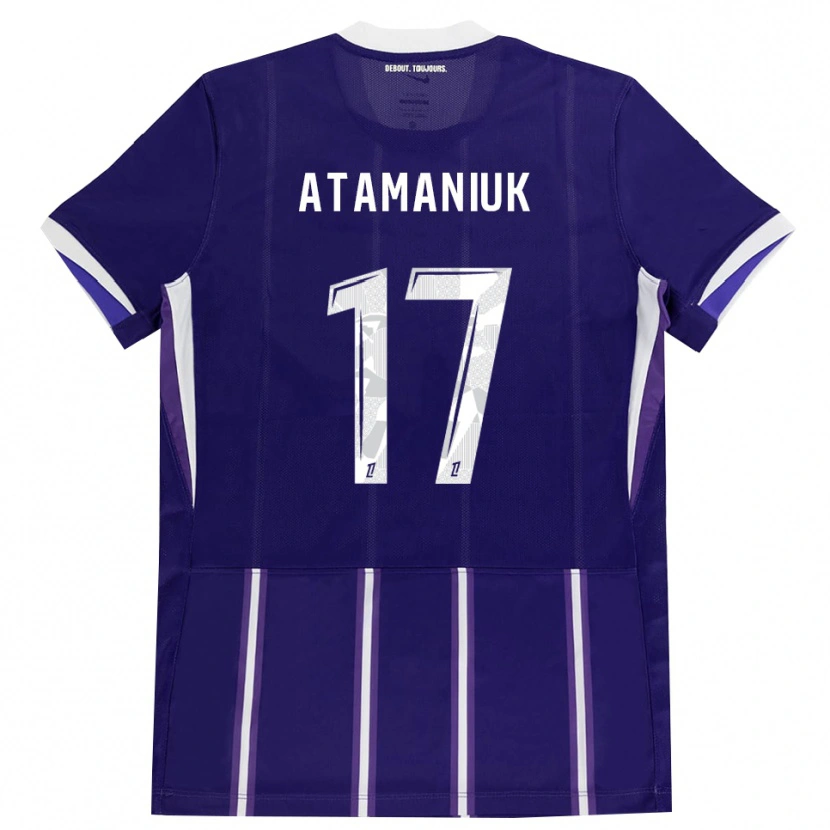 Danxen Barn Alexandra Atamaniuk #17 Lila Vit Hemmatröja Matchtröjor 2026/27 Tröjor T-Tröja