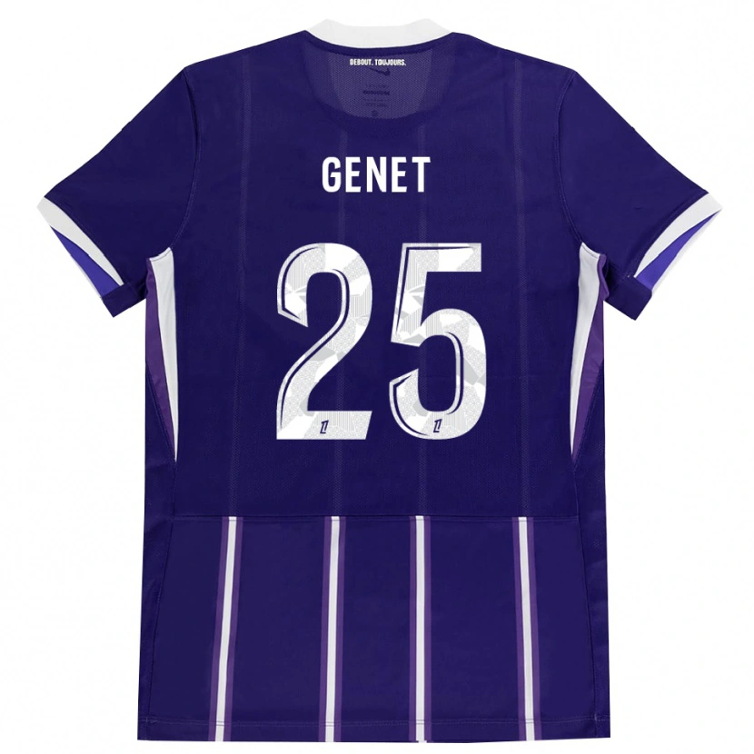 Danxen Barn Marine Genet #25 Lila Vit Hemmatröja Matchtröjor 2026/27 Tröjor T-Tröja