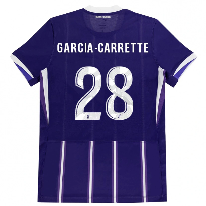 Danxen Barn Hortense Garcia-Carrette #28 Lila Vit Hemmatröja Matchtröjor 2026/27 Tröjor T-Tröja