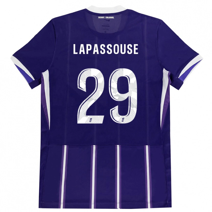 Danxen Barn Louna Lapassouse #29 Lila Vit Hemmatröja Matchtröjor 2026/27 Tröjor T-Tröja