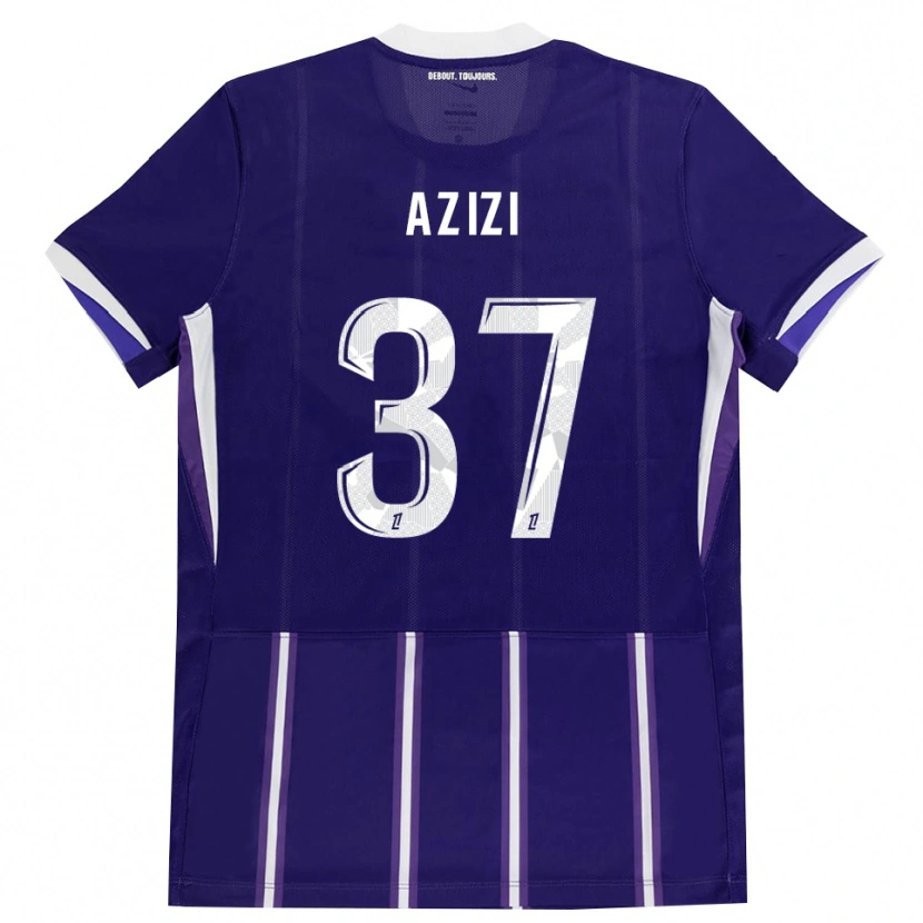 Danxen Barn Ilyas Azizi #37 Lila Vit Hemmatröja Matchtröjor 2026/27 Tröjor T-Tröja