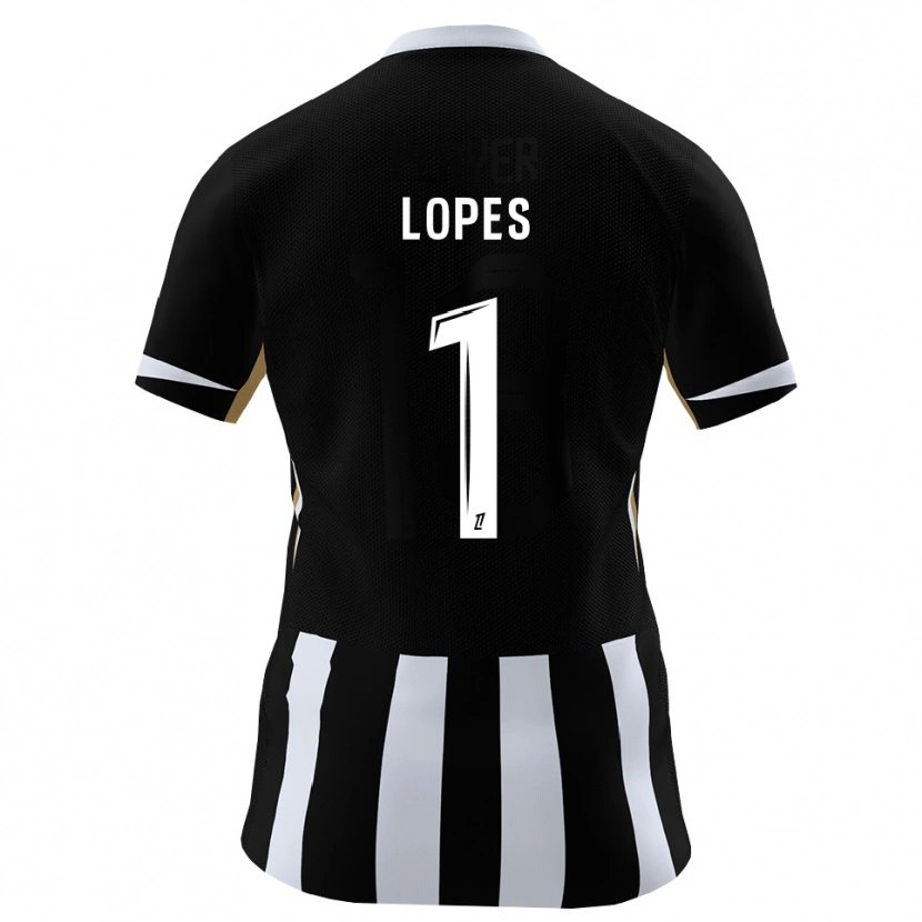 Danxen Barn Anthony Lopes #1 Svart Blå Hemmatröja Matchtröjor 2026/27 Tröjor T-Tröja