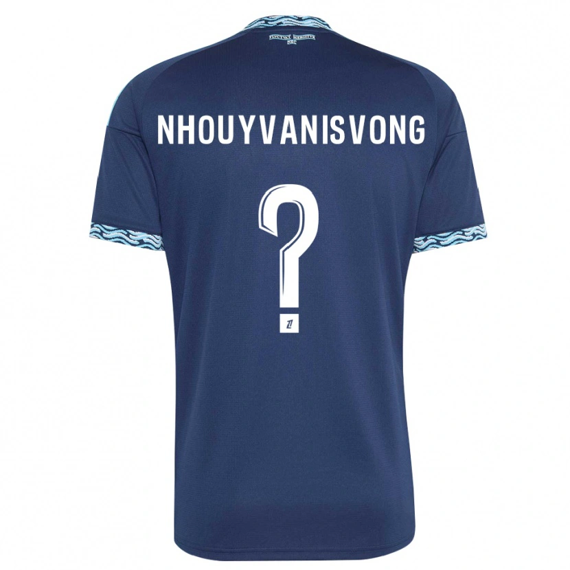 Danxen Barn Andy Nhouyvanisvong #0 Stålblå Vit Hemmatröja Matchtröjor 2026/27 Tröjor T-Tröja