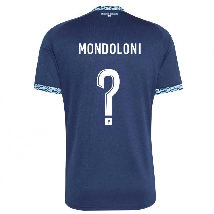 Danxen Barn Tino Mondoloni #0 Stålblå Vit Hemmatröja Matchtröjor 2026/27 Tröjor T-Tröja