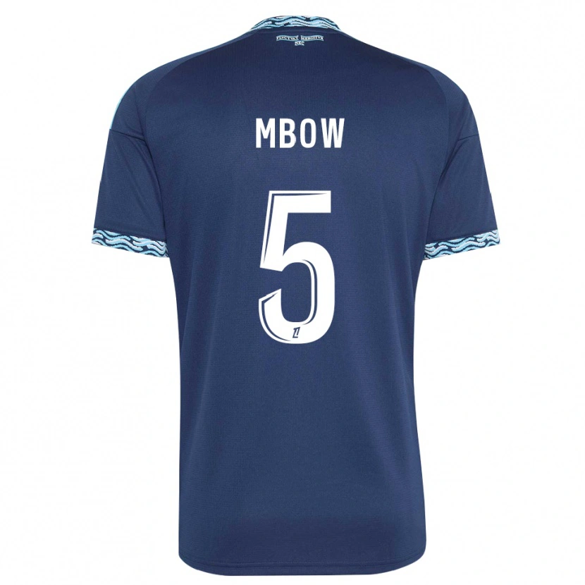 Danxen Barn Moustapha Mbow #5 Stålblå Vit Hemmatröja Matchtröjor 2026/27 Tröjor T-Tröja