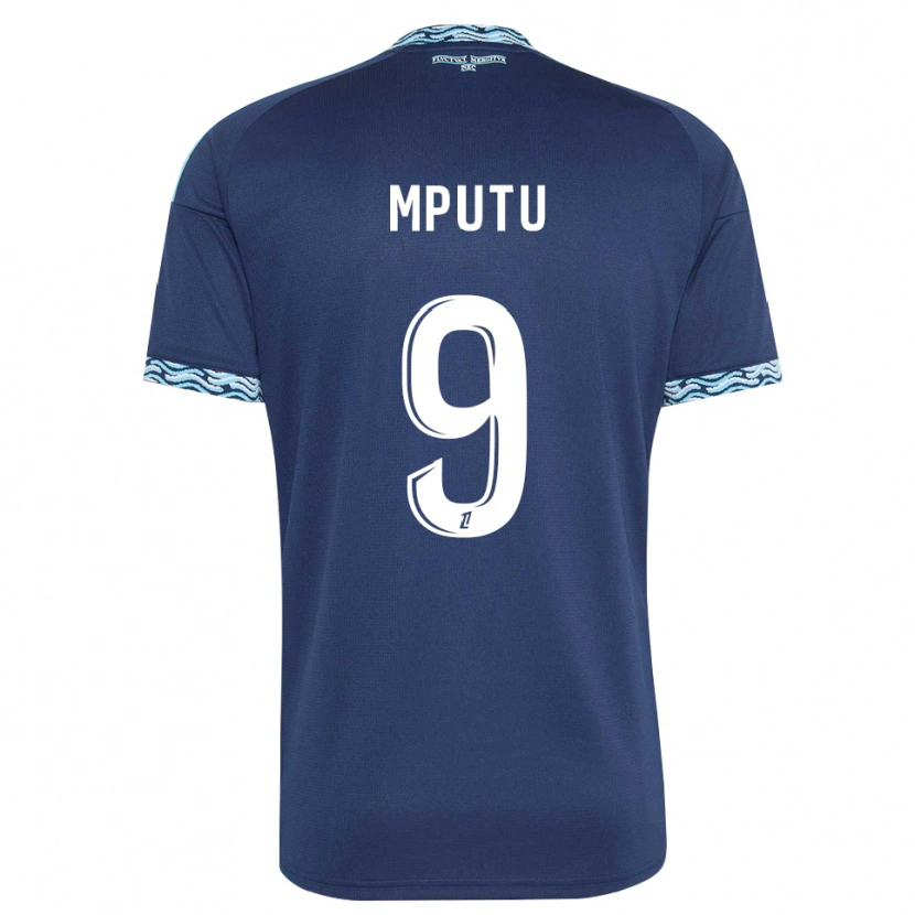 Danxen Barn Obed Mputu #9 Stålblå Vit Hemmatröja Matchtröjor 2026/27 Tröjor T-Tröja