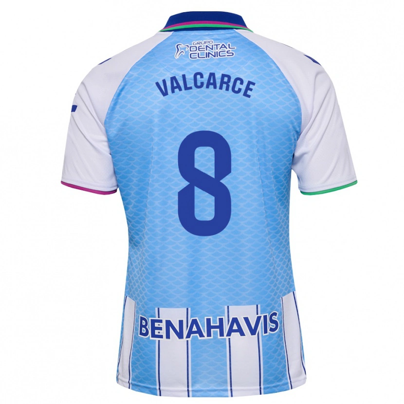Danxen Barn Alejandro Valcarce #8 Djup Himmelsblå Vit Hemmatröja Matchtröjor 2026/27 Tröjor T-Tröja