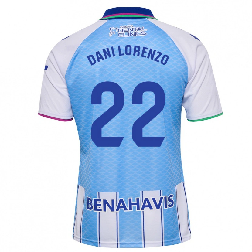 Danxen Barn Dani Lorenzo #22 Djup Himmelsblå Vit Hemmatröja Matchtröjor 2026/27 Tröjor T-Tröja