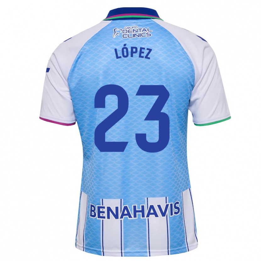 Danxen Barn Marcos López #23 Djup Himmelsblå Vit Hemmatröja Matchtröjor 2026/27 Tröjor T-Tröja