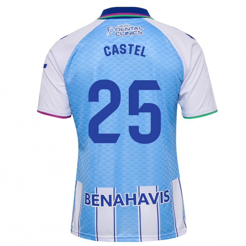 Danxen Barn Sergio Castel #25 Djup Himmelsblå Vit Hemmatröja Matchtröjor 2026/27 Tröjor T-Tröja