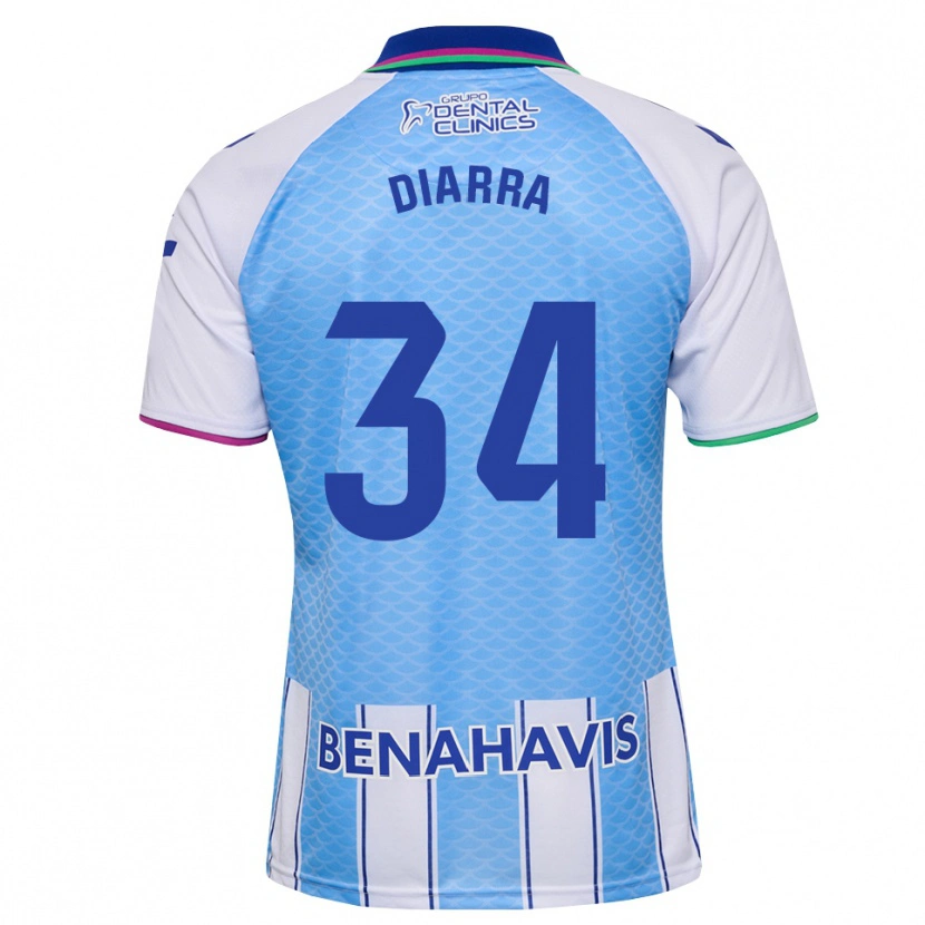 Danxen Barn Cherif Diarra #34 Djup Himmelsblå Vit Hemmatröja Matchtröjor 2026/27 Tröjor T-Tröja