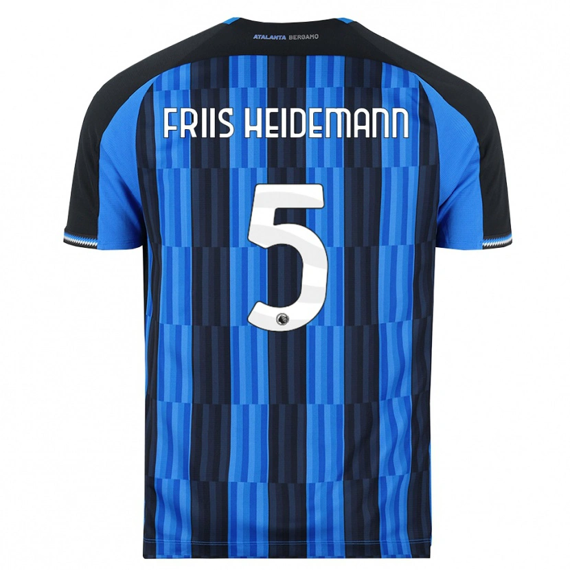 Danxen Barn Lukas Friis Heidemann #5 Blå Svart Röd Hemmatröja Matchtröjor 2026/27 Tröjor T-Tröja