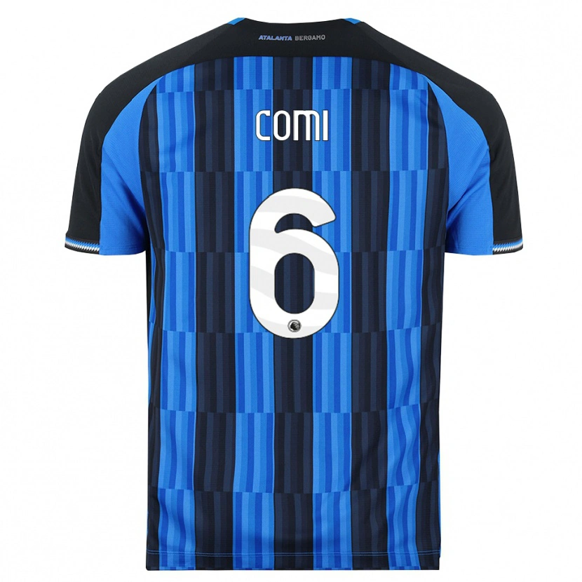 Danxen Barn Pietro Comi #6 Blå Svart Röd Hemmatröja Matchtröjor 2026/27 Tröjor T-Tröja