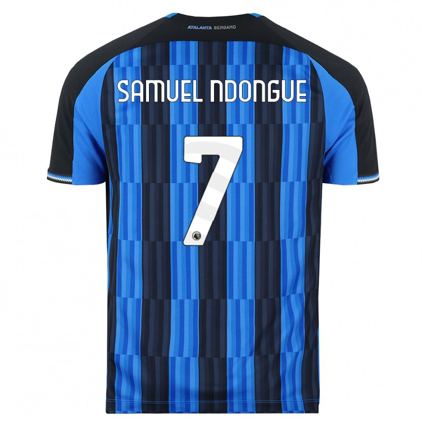 Danxen Barn Frederick Ndongue #7 Blå Svart Röd Hemmatröja Matchtröjor 2026/27 Tröjor T-Tröja