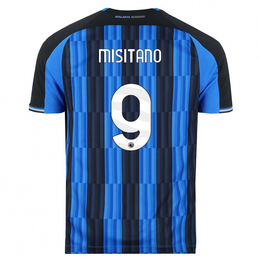 Danxen Barn Giulio Misitano #9 Blå Svart Röd Hemmatröja Matchtröjor 2026/27 Tröjor T-Tröja