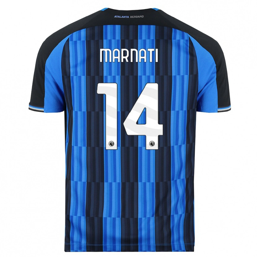 Danxen Barn Sebastiano Marnati #14 Blå Svart Röd Hemmatröja Matchtröjor 2026/27 Tröjor T-Tröja