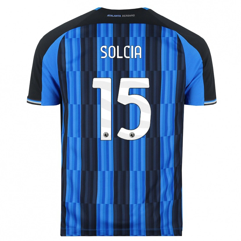 Danxen Barn Daniele Solcia #15 Blå Svart Röd Hemmatröja Matchtröjor 2026/27 Tröjor T-Tröja