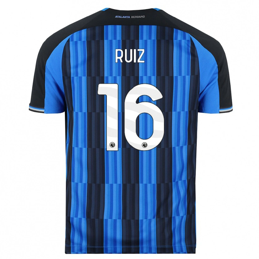 Danxen Barn Gerard Ruiz #16 Blå Svart Röd Hemmatröja Matchtröjor 2026/27 Tröjor T-Tröja