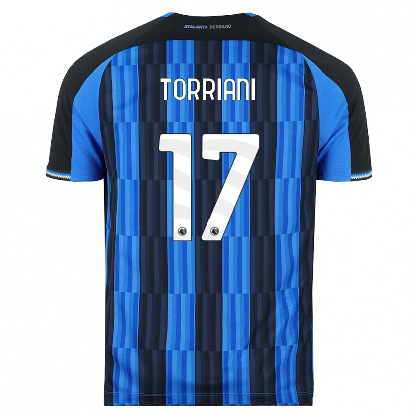 Danxen Barn Andrea Torriani #17 Blå Svart Röd Hemmatröja Matchtröjor 2026/27 Tröjor T-Tröja