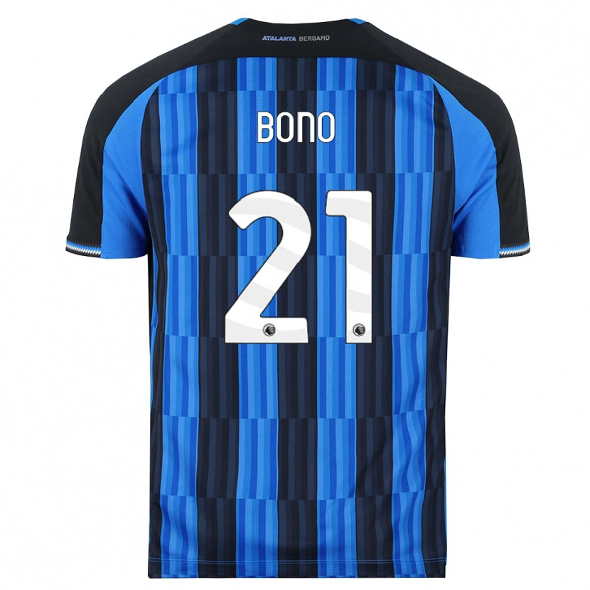 Danxen Barn Davide Bono #21 Blå Svart Röd Hemmatröja Matchtröjor 2026/27 Tröjor T-Tröja