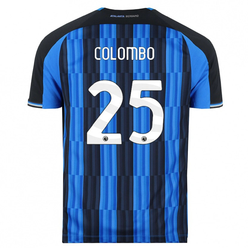 Danxen Barn Matteo Colombo #25 Blå Svart Röd Hemmatröja Matchtröjor 2026/27 Tröjor T-Tröja