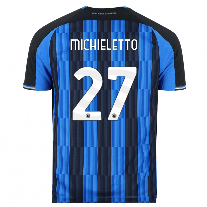 Danxen Barn Andrea Michieletto #27 Blå Svart Röd Hemmatröja Matchtröjor 2026/27 Tröjor T-Tröja