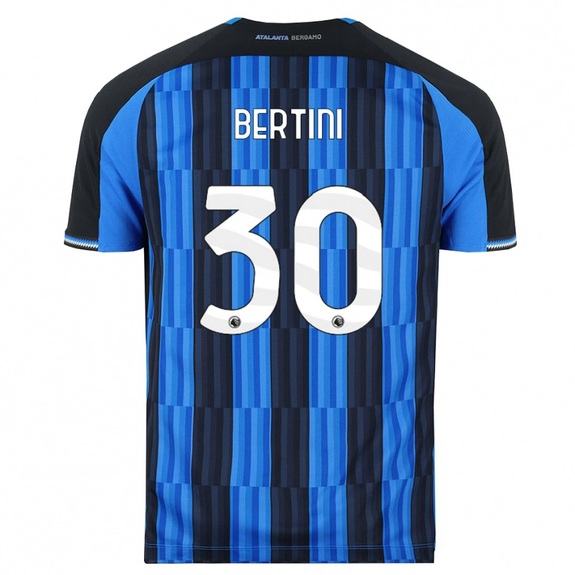 Danxen Barn Tommaso Bertini #30 Blå Svart Röd Hemmatröja Matchtröjor 2026/27 Tröjor T-Tröja