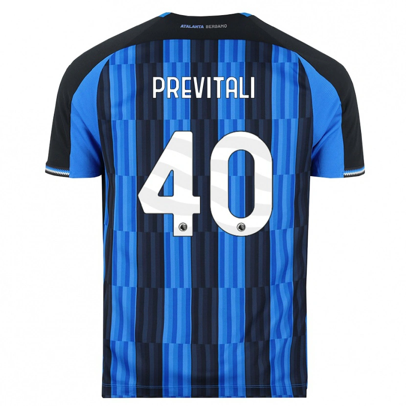 Danxen Barn Cristian Previtali #40 Blå Svart Röd Hemmatröja Matchtröjor 2026/27 Tröjor T-Tröja