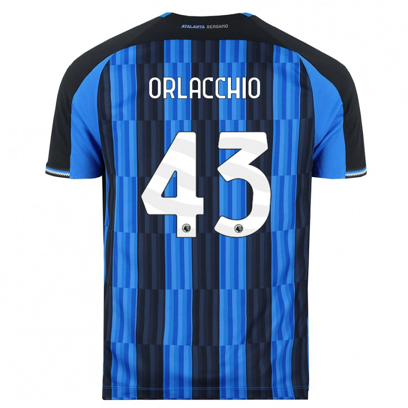 Danxen Barn Angelo Orlacchio #43 Blå Svart Röd Hemmatröja Matchtröjor 2026/27 Tröjor T-Tröja