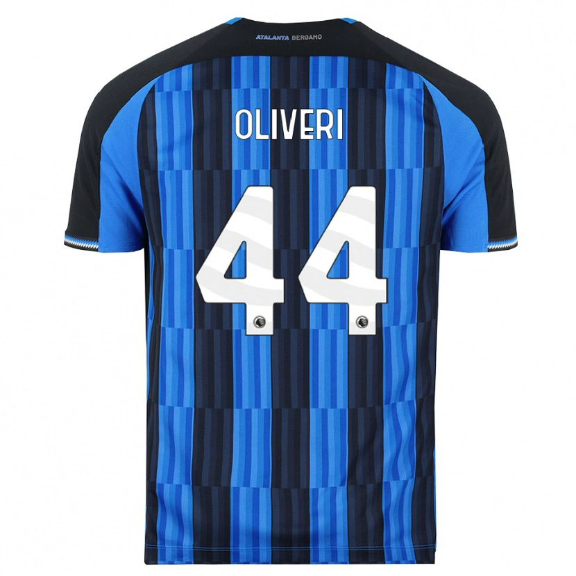 Danxen Barn Andrea Oliveri #44 Blå Svart Röd Hemmatröja Matchtröjor 2026/27 Tröjor T-Tröja