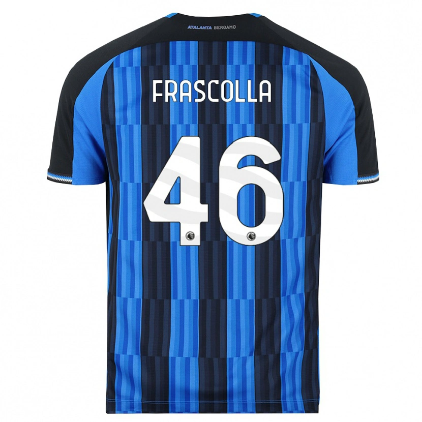 Danxen Barn Andrea Frascolla #46 Blå Svart Röd Hemmatröja Matchtröjor 2026/27 Tröjor T-Tröja
