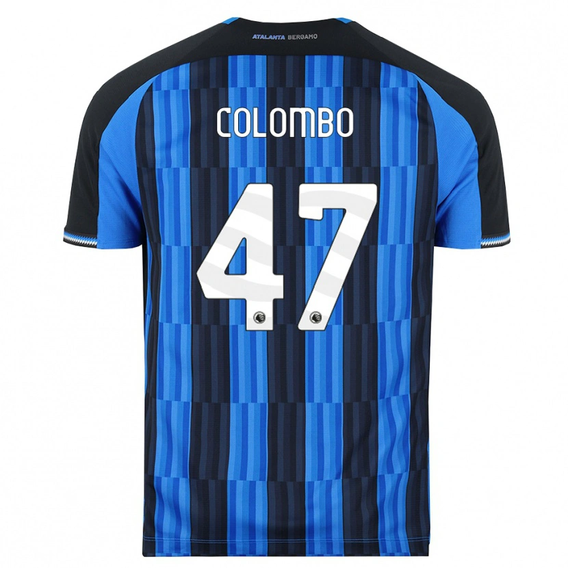 Danxen Barn Matteo Colombo #47 Blå Svart Röd Hemmatröja Matchtröjor 2026/27 Tröjor T-Tröja