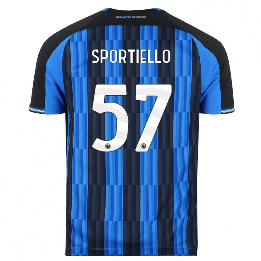 Danxen Barn Marco Sportiello #57 Blå Svart Röd Hemmatröja Matchtröjor 2026/27 Tröjor T-Tröja