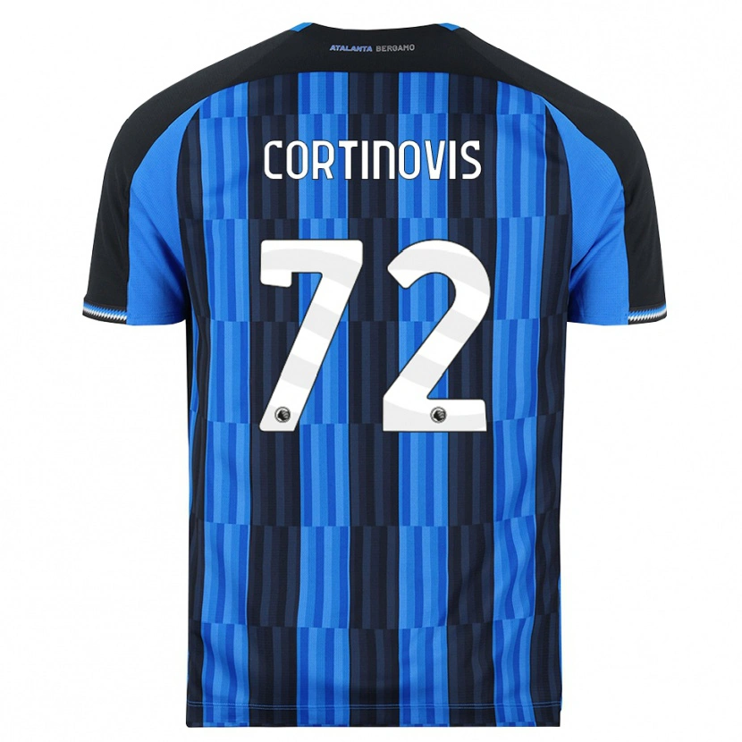 Danxen Barn Alessandro Cortinovis #72 Blå Svart Röd Hemmatröja Matchtröjor 2026/27 Tröjor T-Tröja