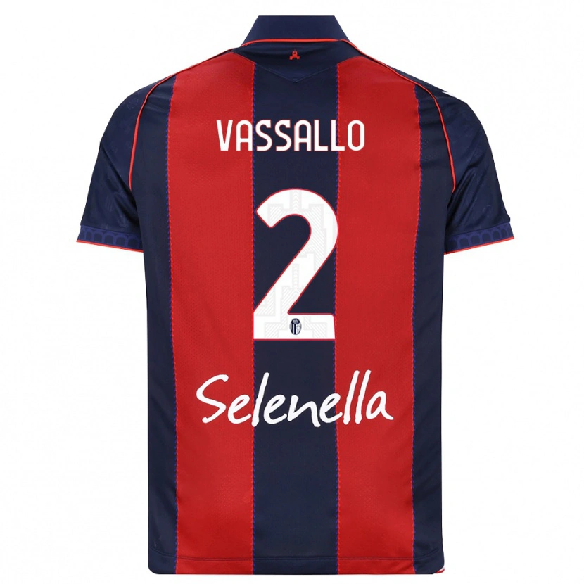 Danxen Barn Giacomo Vassallo #2 Kunglig Blå Röd Vit Hemmatröja Matchtröjor 2026/27 Tröjor T-Tröja