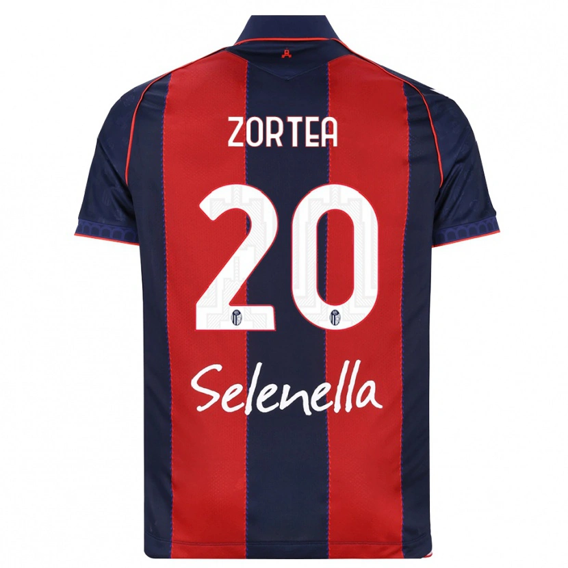 Danxen Barn Nadir Zortea #20 Kunglig Blå Röd Vit Hemmatröja Matchtröjor 2026/27 Tröjor T-Tröja