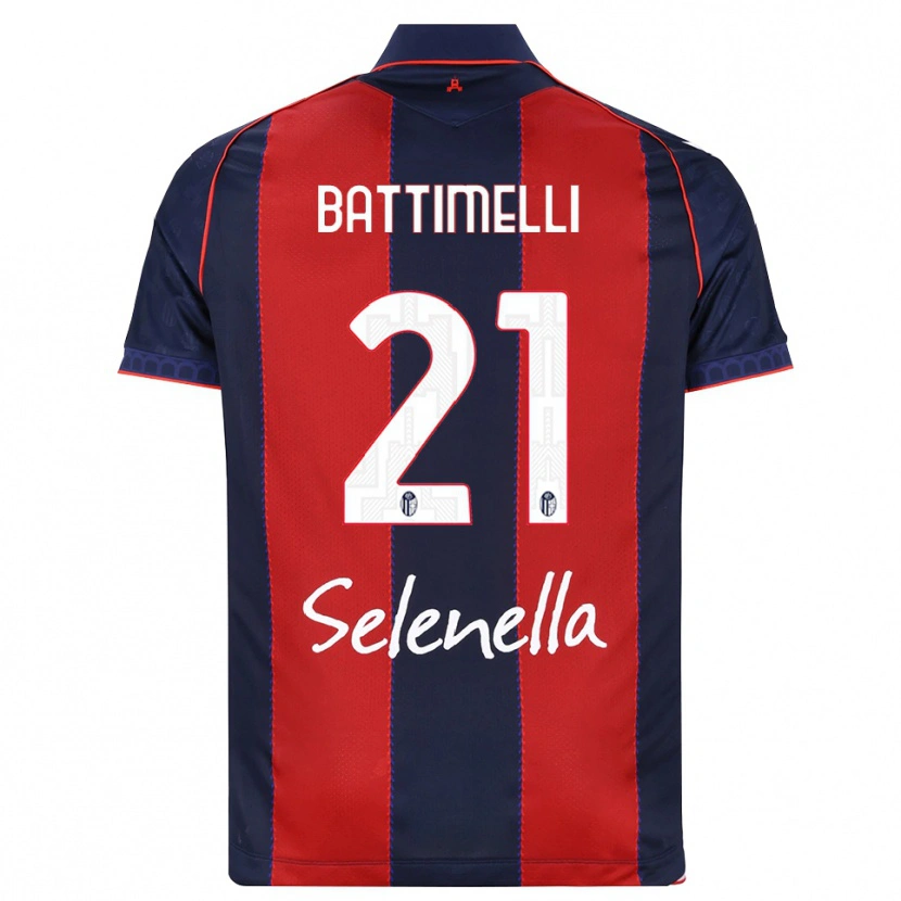 Danxen Barn Giuseppe Battimelli #21 Kunglig Blå Röd Vit Hemmatröja Matchtröjor 2026/27 Tröjor T-Tröja