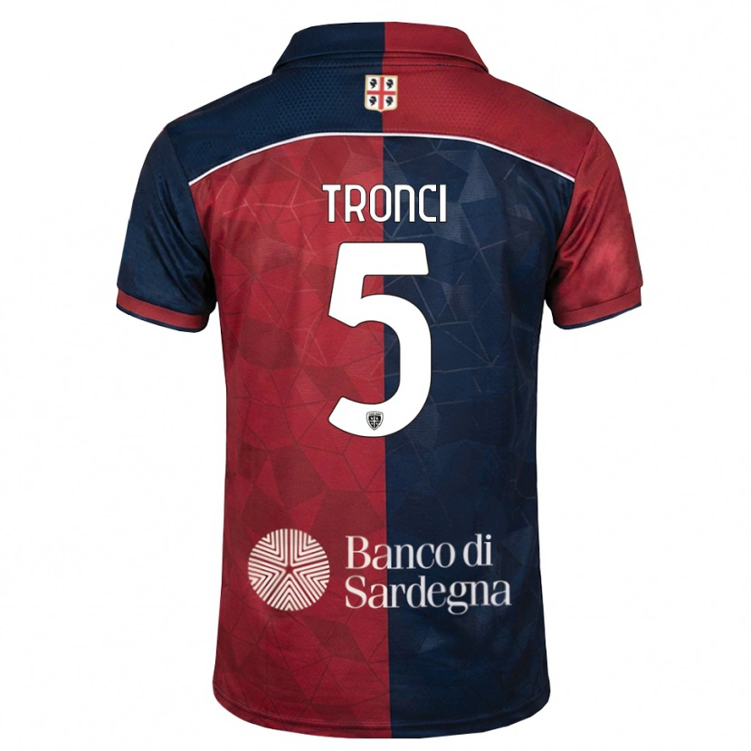 Danxen Barn Luca Tronci #5 Burgundy Kunglig Blå Hemmatröja Matchtröjor 2026/27 Tröjor T-Tröja