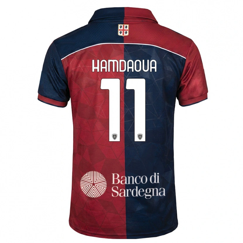 Danxen Barn Noham Hamdaoua #11 Burgundy Kunglig Blå Hemmatröja Matchtröjor 2026/27 Tröjor T-Tröja